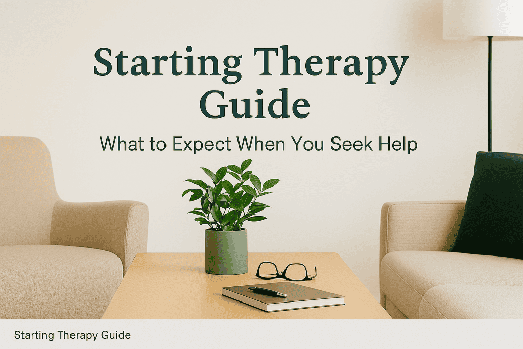 Person beginning therapy for the first time — starting their mental health journey in Mississauga