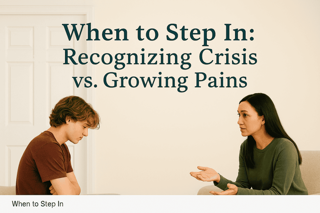 Recognizing crisis vs. growing pains – teen therapy guide