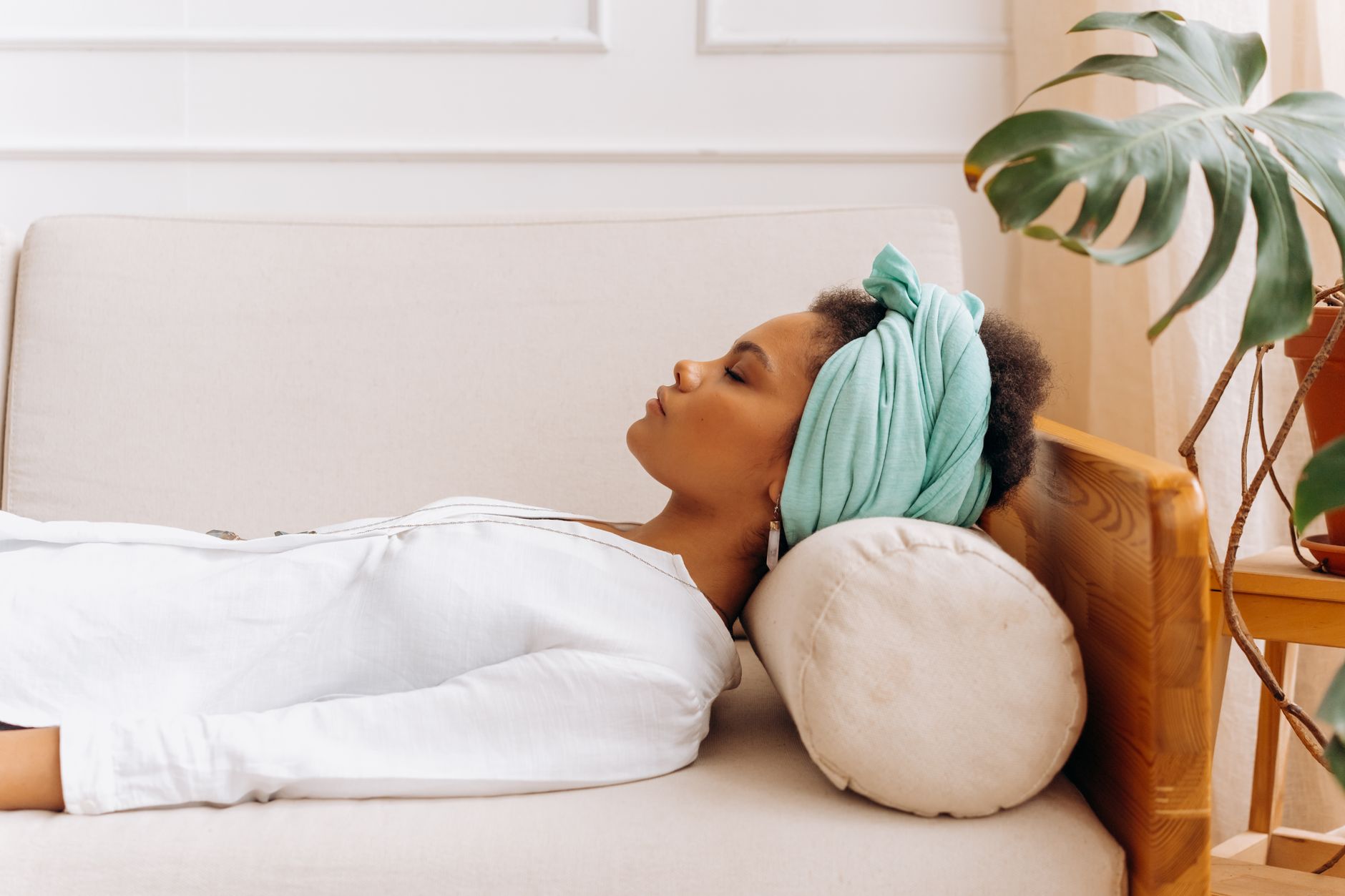 Calm recovery and self-care moment