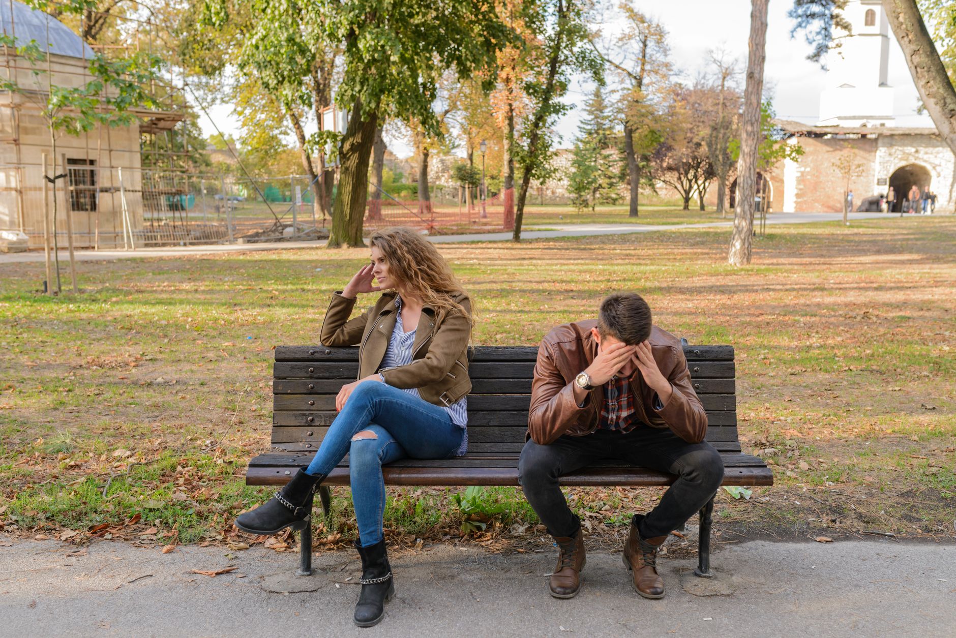 Couple experiencing emotional distance