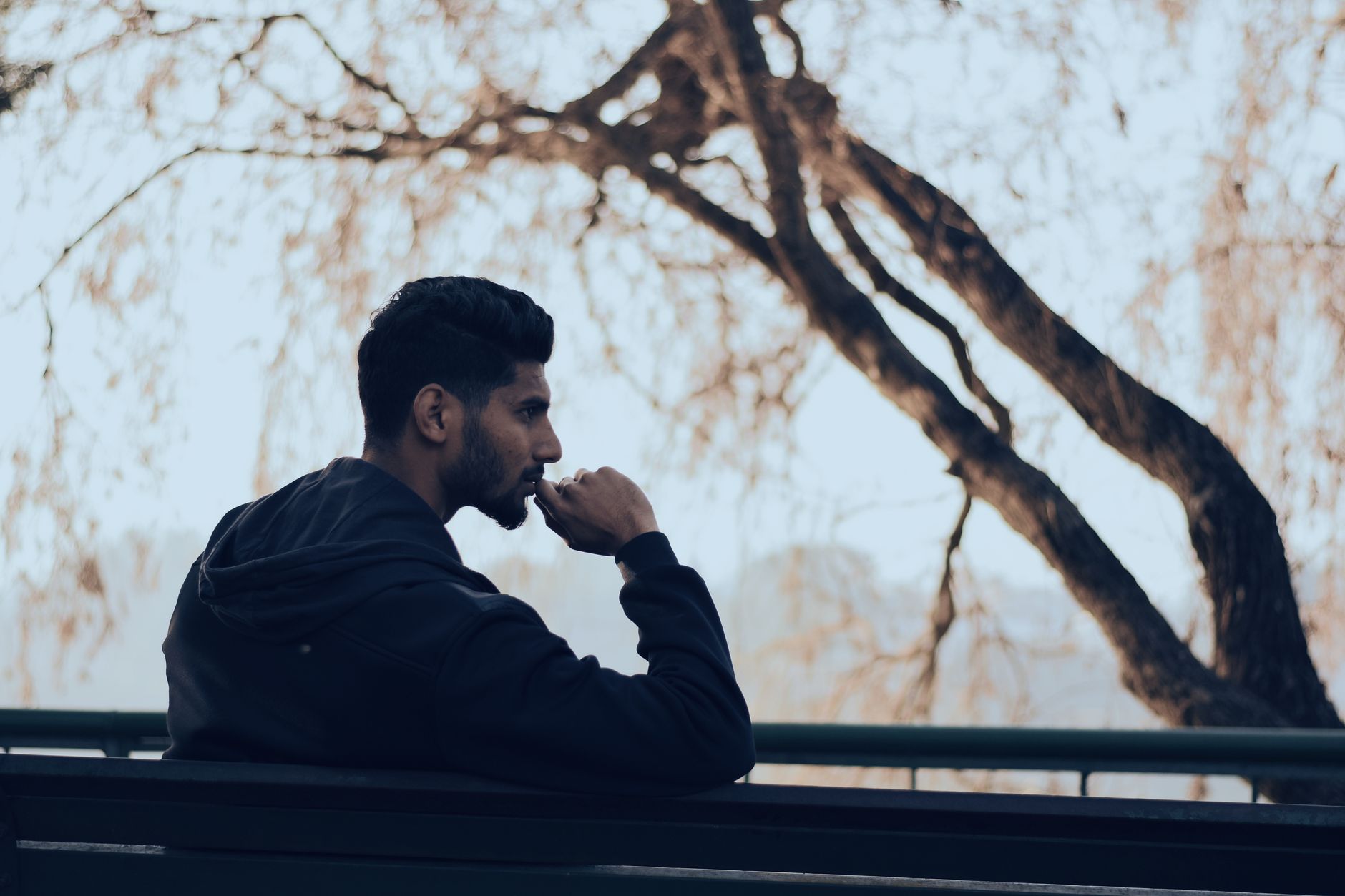 Person calmly reframing their thoughts