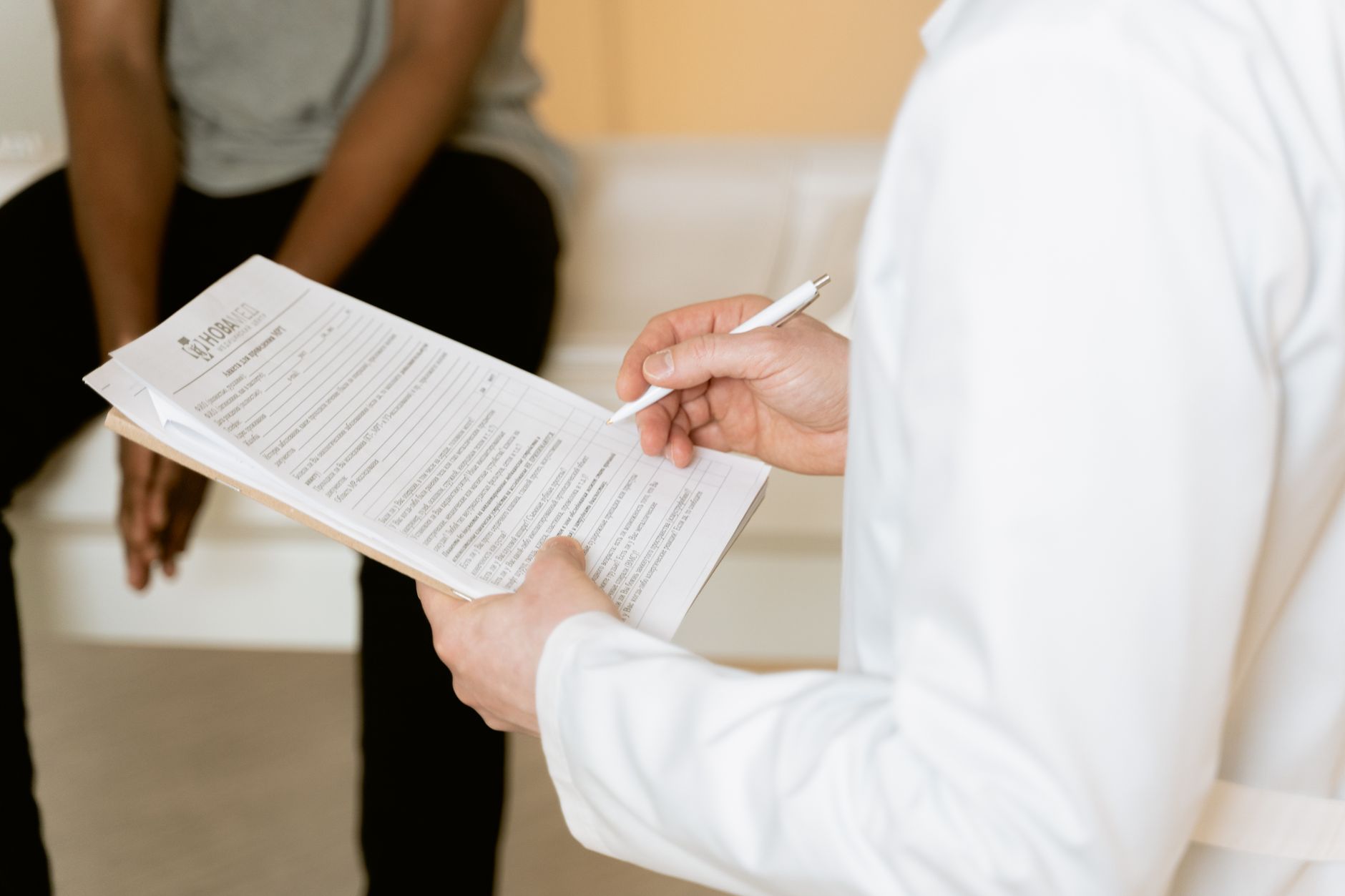 Calm medical consultation setting