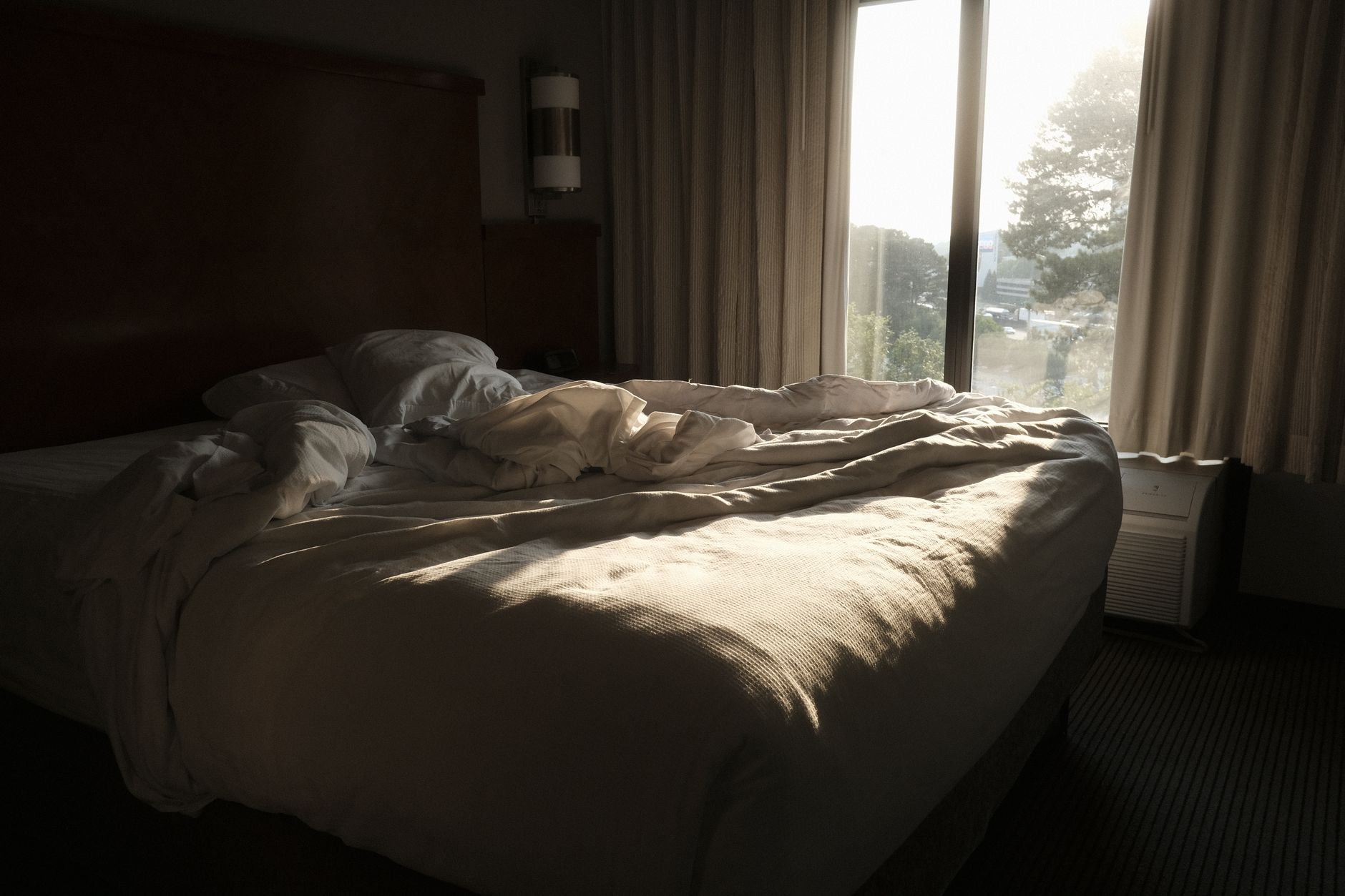 Calm bedroom with soft morning light